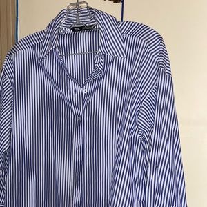 Zara Striped Poplin Shirt